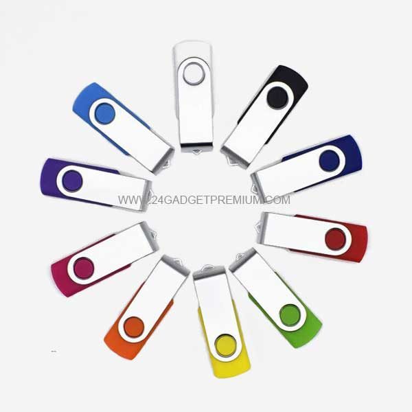 แฟลชไดร์ฟพลาสติก ฝาหมุน (USB Premium)
