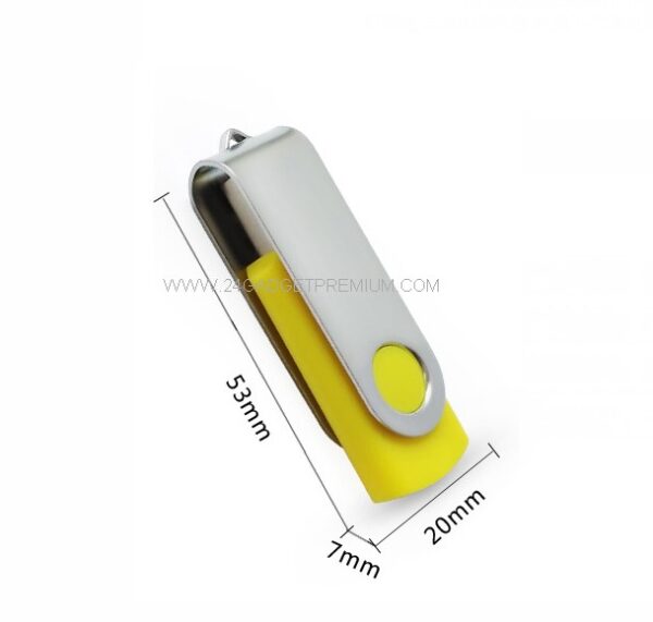 แฟลชไดร์ฟพลาสติก ฝาหมุน (USB Premium)