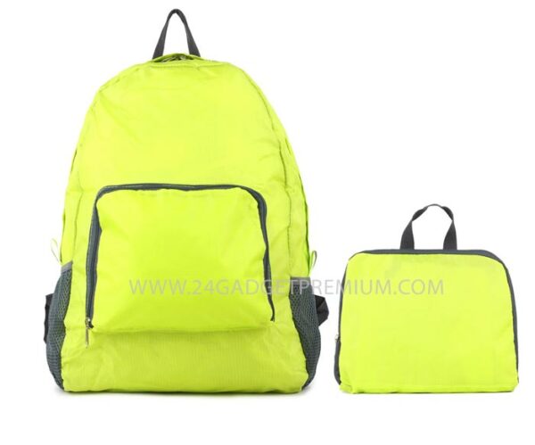 กระเป๋าเป้พับเก็บได้ สีพื้น (Folding Rusksack)