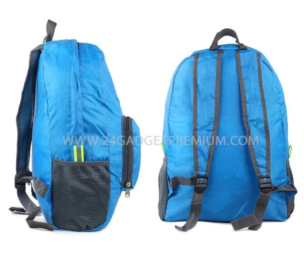 กระเป๋าเป้พับเก็บได้ สีพื้น (Folding Rusksack)