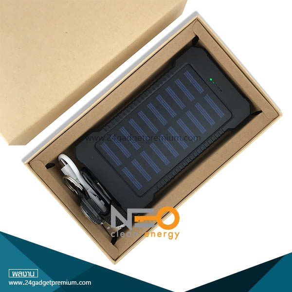 Power Bank พาวเวอร์แบงค์ชาร์จแสงอาทิตย์พร้อมเข็มทิศ + กล่องกระดาษแข็ง(กล่องจั่วปัง)