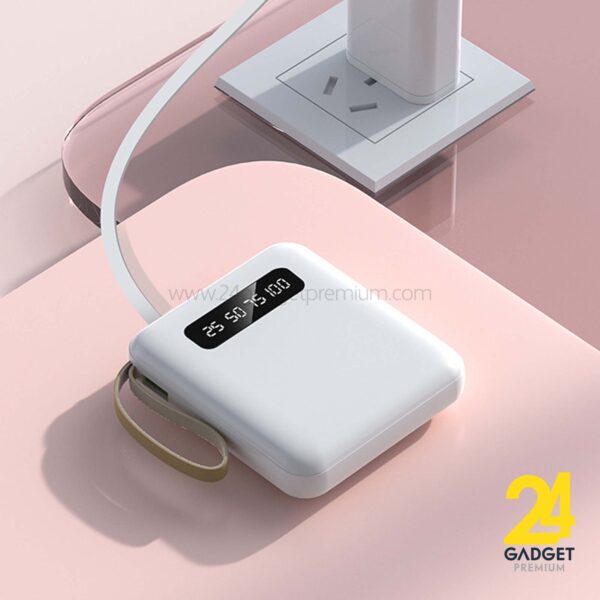 พาวเวอร์เเบงค์ พร้อมสายถือ (Power Bank Premium)