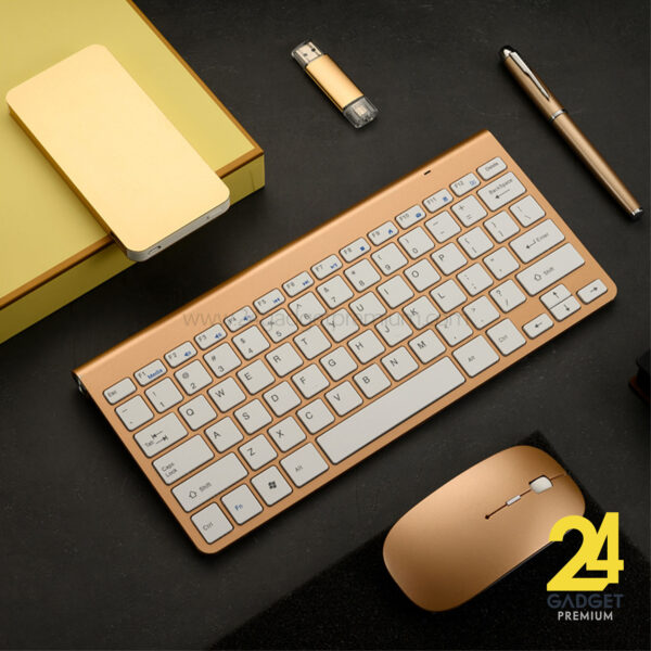 Gadget Gift Set 5 ชิ้น พรีเมี่ยม (คีย์บอร์ด+เม้าส์ไร้สาย+พาวเวอร์แบงค์+แฟลชไดร์ฟ+ปากกา)