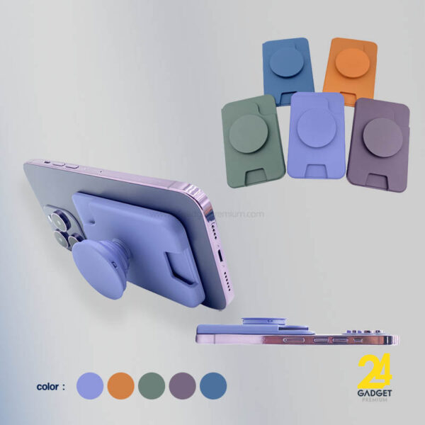 Magnetic Card Case & Griptok (กระเป๋าใส่บัตรแม่เหล็กติดโทรศัพท์)